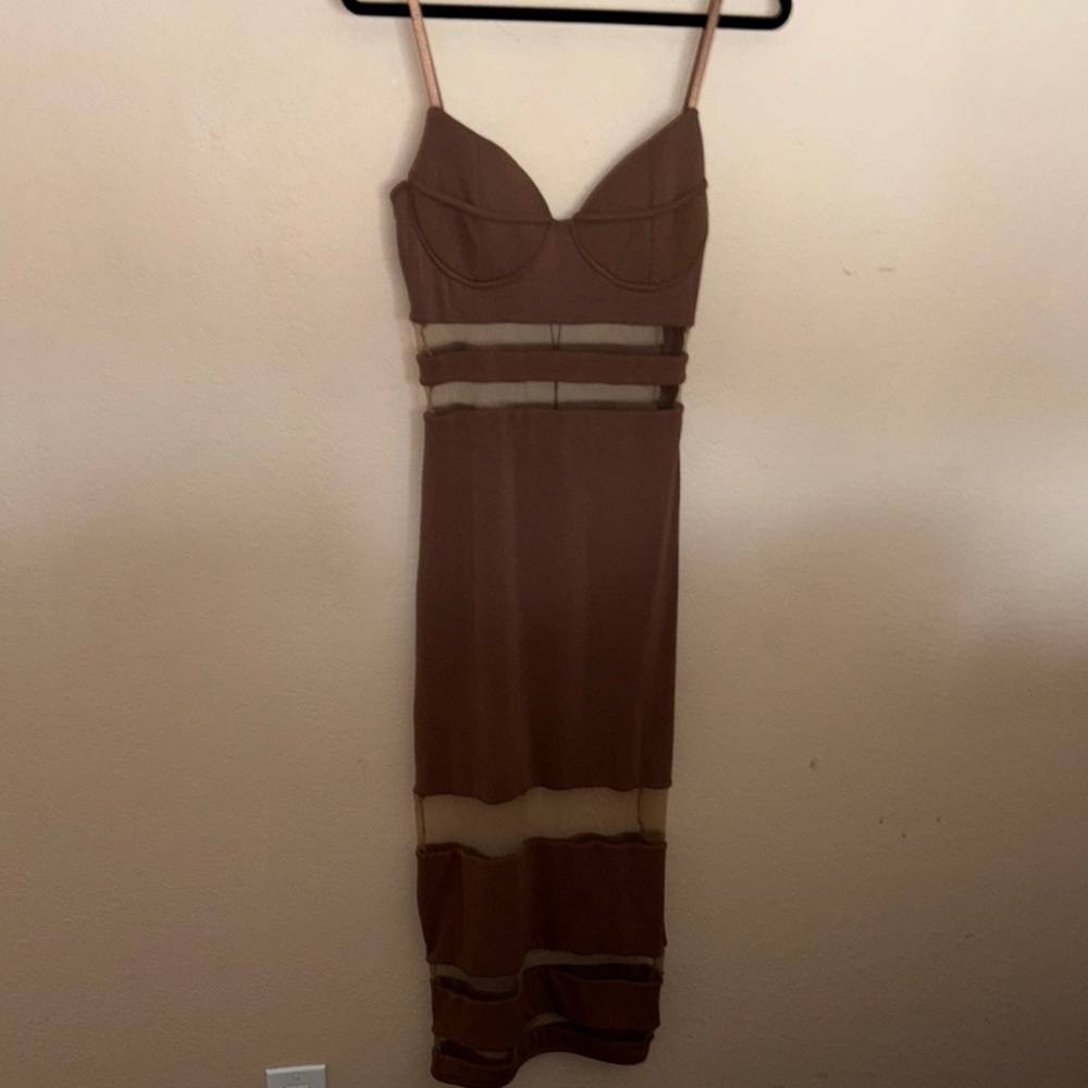 Elegant Brown Dress